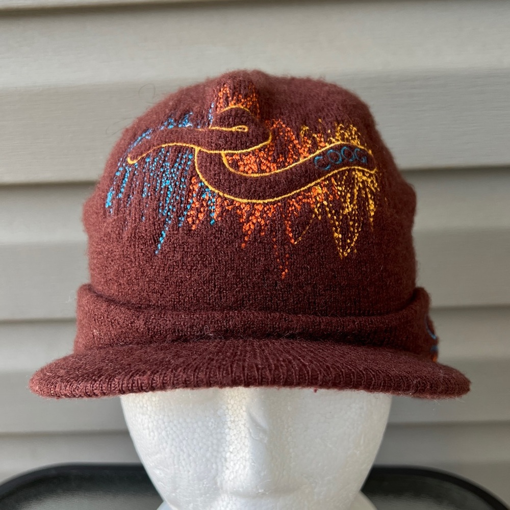 RARE- Vintage COOGI 2 Ply Wool Brimmer Beanie Hat